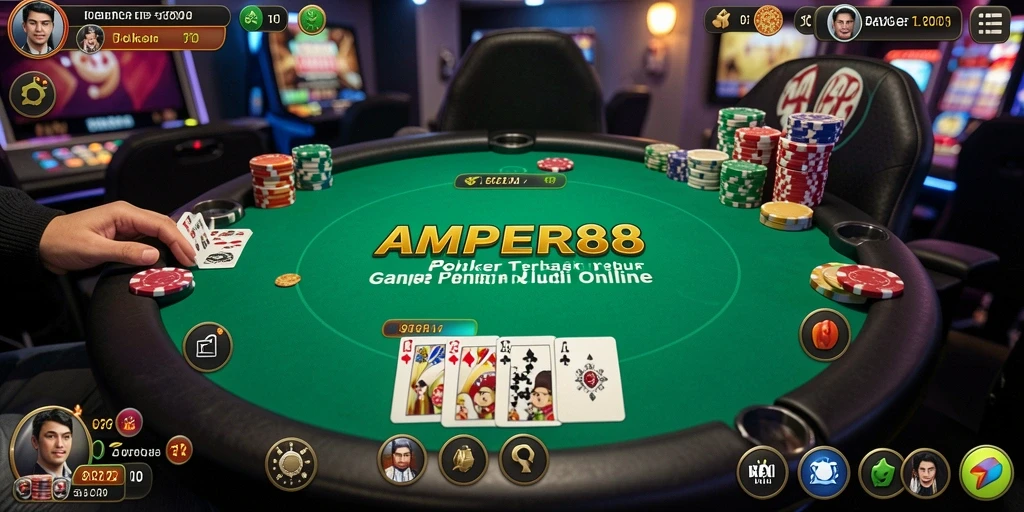 Gameplay seru dan kompetitif di AMPER88 Poker.