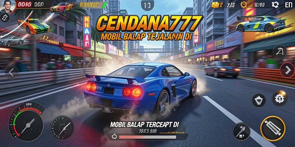 Gameplay balap seru dan menegangkan di CENDANA777.