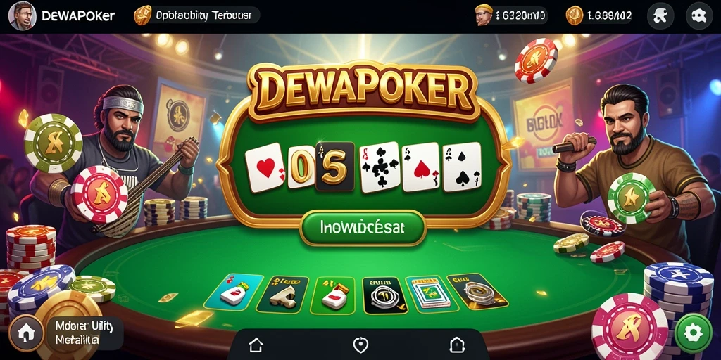 Tampilan menarik DEWAPOKER yang memudahkan navigasi aplikasi.