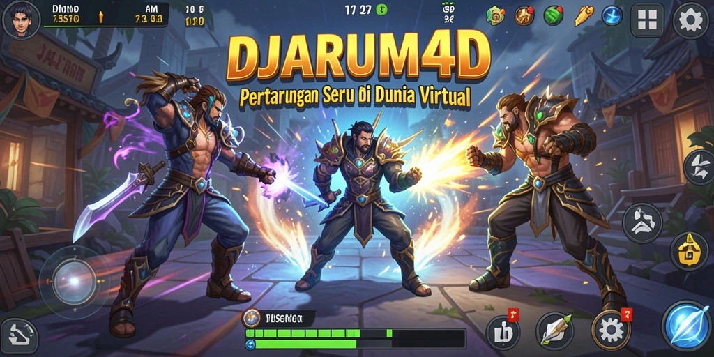 Tangkapan layar utama DJARUM4D menampilkan aksi pertarungan yang mendebarkan.