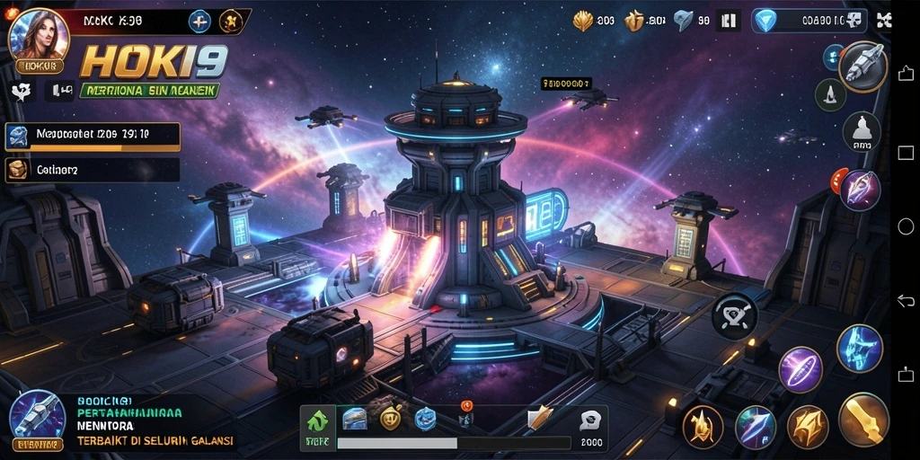 Gameplay HOKI9 dengan menara pertahanan yang strategis dan menarik.