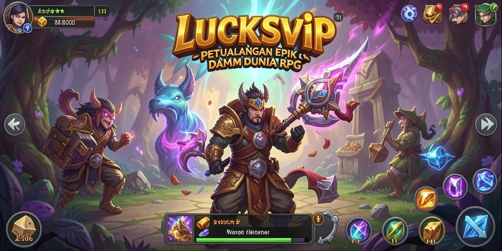 Tampilan gameplay LUCKSVIP yang seru dan menantang.