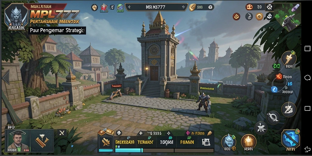 Screenshot gameplay MPL777 menampilkan aksi seru dalam Tower Defense.