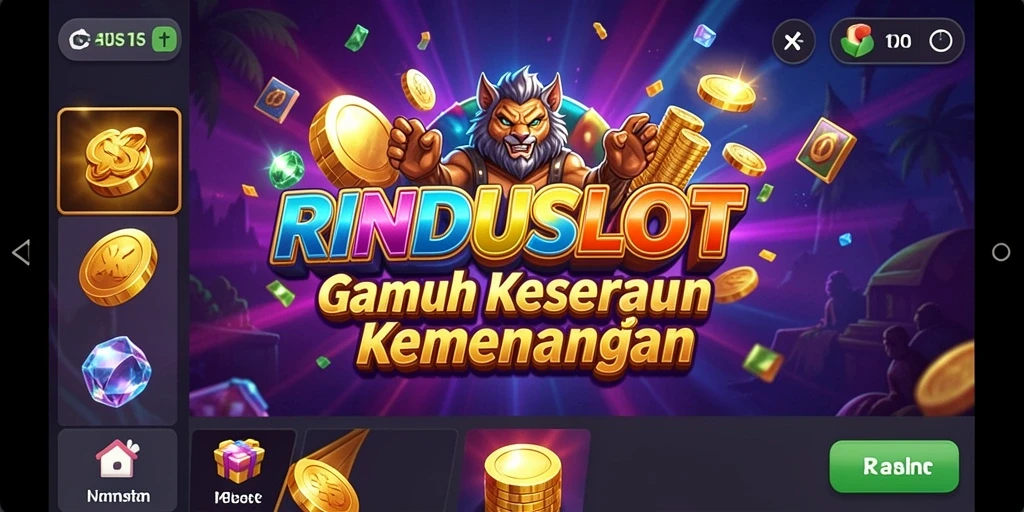 Tampilan gameplay RINDUSLOT yang mengasyikkan di perangkat mobile.