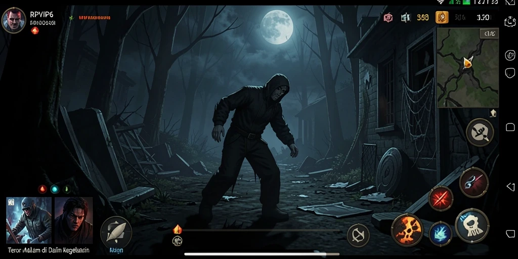Tampilan menyeramkan dari gameplay RPVIP6 yang menegangkan.