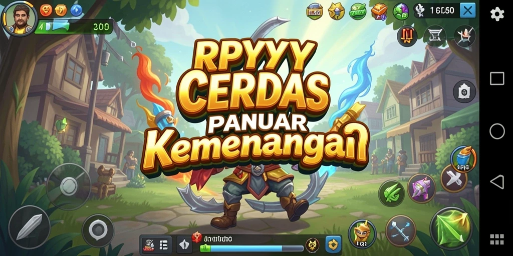 Tampilan gameplay strategi yang menegangkan dan mendebarkan.