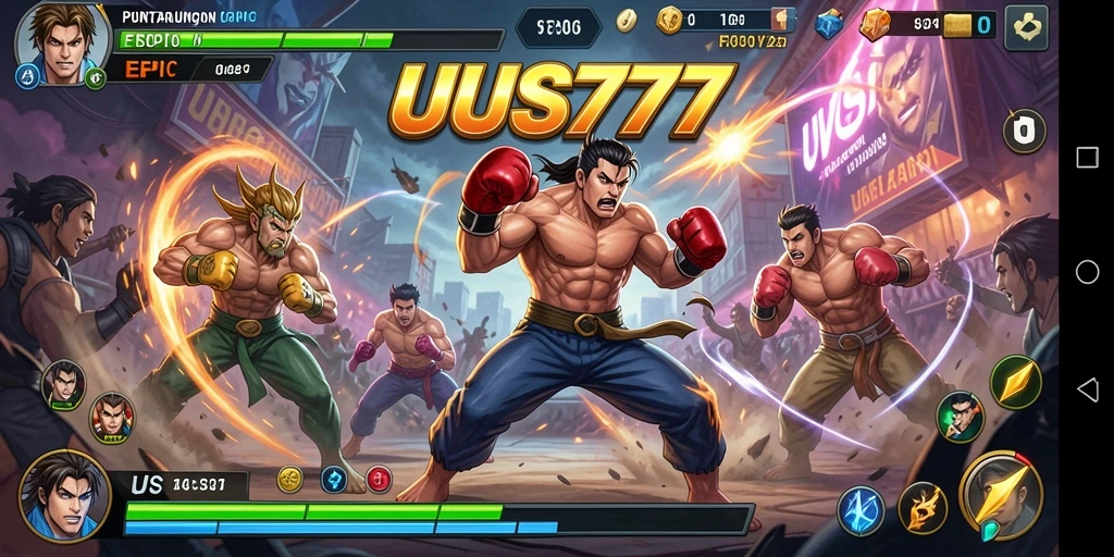 Tampilan gameplay UUS777 yang menarik dengan pertarungan intens.